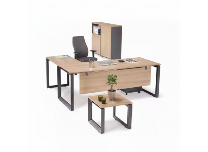 Exklusiv Büro Miwwelen Eckschrëftschaf Kommoud Dësch 2x Akteschiefen