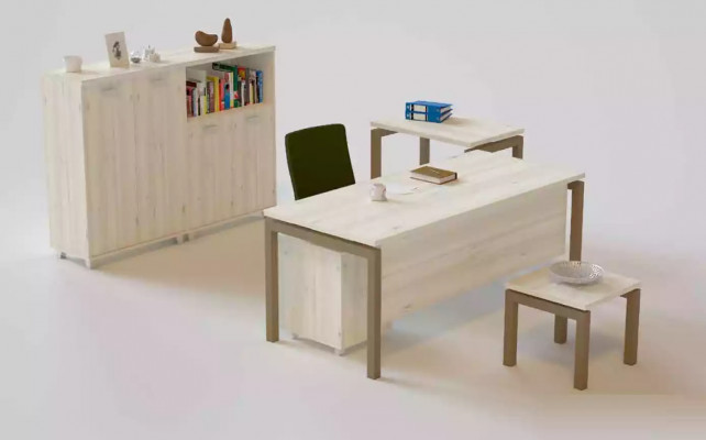 Modernen Schreifdësch Luxus Bürosmiwwel Holz Dësch Aarbechtszëmmer Miwwelen