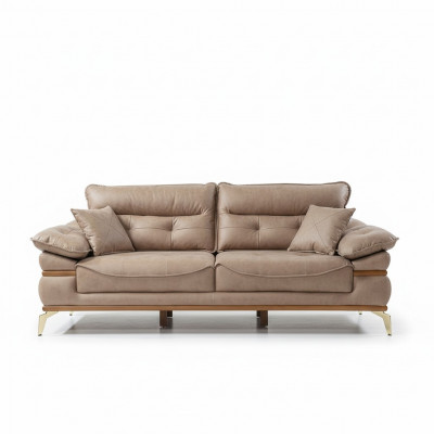 Modern brongt Sofa am Wunnzëmmer Exklusiv 3 Sëtz Sofa