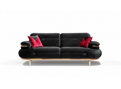 Exklusiv 3-Sëtz-Sofa modern neit Textildesign Wunnzëmmer