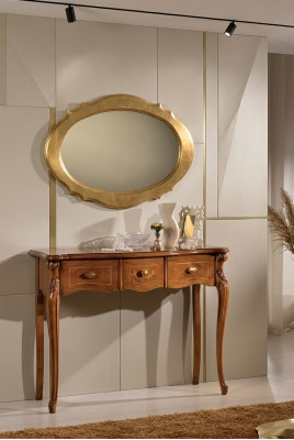 Brongen Konsolendësch Schminktischen Schlofzëmmer Miwwelen Holz Luxus Design