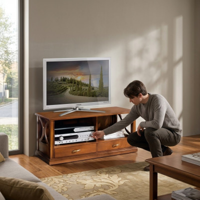 TV-Stänn 2x Tirangen Luxus Designer Miwwelen Wunnzëmmer Ofleeungsschaf