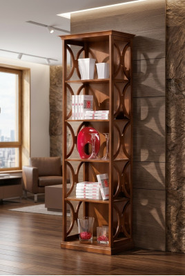Modern Holz Bicherregal Design Miwwelen Wunnzëmmer Miwwelen