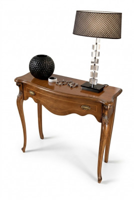 Braunen Luxus-Konsolendësch Schouflade Holzmöbel Schlofzëmmer Design Nei