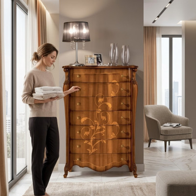 Luxuriéis Holzkommod am klassesche Stil nei Wunnzëmmermiwwelen