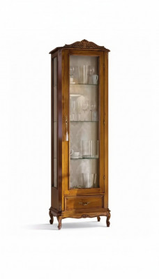Klasseschrauwen-Designer aus Holz mat Schieffer Glasstiwwel, nei.