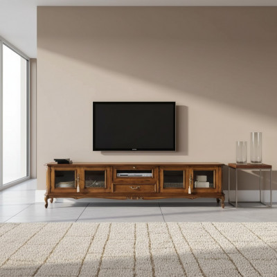Exklusiv Miwwelen Klassenesche Stil Holz luxuriéis TV-Ständer Lowboard