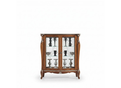 Brong Glasvitrine Wunnzëmmer Holz Säitbord Luxus Vitrine Schaf Regal