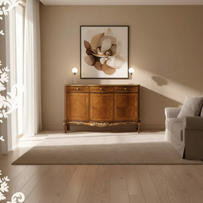 Klassesch brong Wunnzëmmermébel héichwäerteg Sideboard Kommod Sideboards