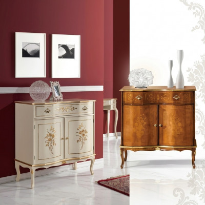 Luxuriéist wäisst Sideboard mat Schiefenmobilier Holzschaf Lampe Luuchten