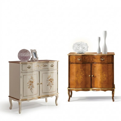 Luxuriéist wäisst Sideboard mat Schiefenmobilier Holzschaf Lampe Luuchten