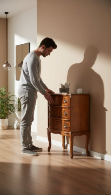 Klassesch Kleng Kommode 3 Tiräng Wunnzëmmer Holz Miwwelen Design