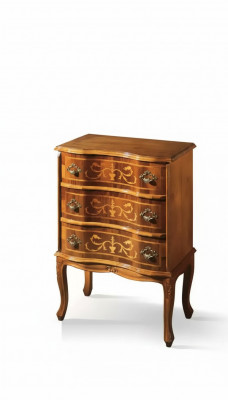 Klassesch Kleng Kommode 3 Tiräng Wunnzëmmer Holz Miwwelen Design
