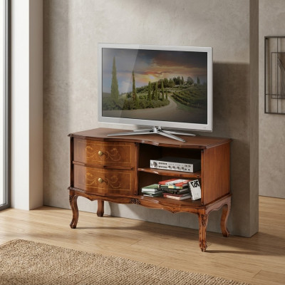 Klassesche Designer TV-Stänner Luxus Sideboard Lowboard Wunnzëmmer Braun