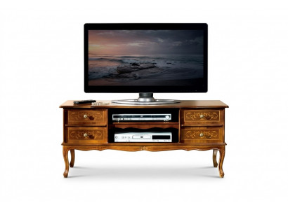 Klassesch Braun rtv Luxus TV Schaf Lowboard Tiräng Holzmiwwel