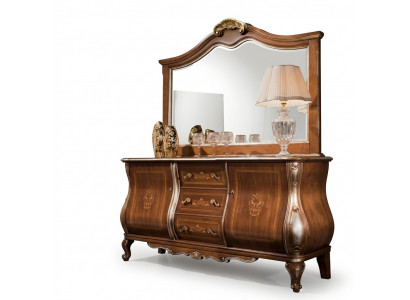 Héichwäerteg luxuriéis klassescht Wunnzëmmer Sideboard Holz brong 200x53x100
