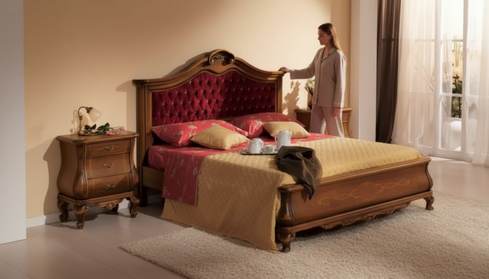 Chesterfield Betten Bett gestoppt Classic 180x200 Duebelbett Bettkader