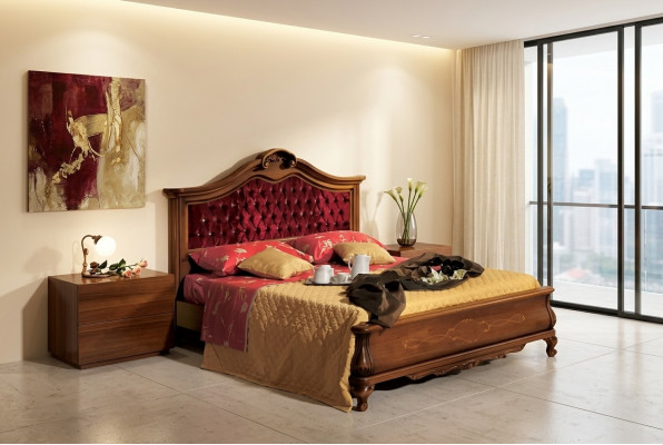 Chesterfield Betten Bett gestoppt Classic 180x200 Duebelbett Bettkader