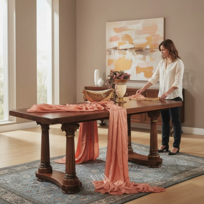 Iessdësch Design Miwwelen Iesszëmmer Dësch Luxus Italieneschen Stil Ariichtung