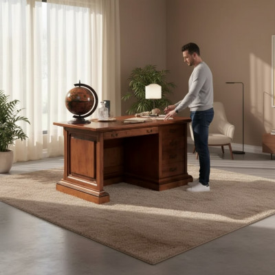Klassesche Schreibtisch Luxus Bëro Miwwelen Holzmiwwelen Dësch Miwwelen