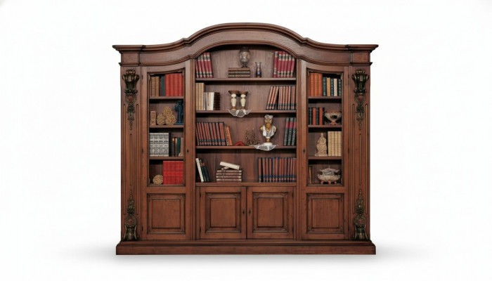 Klassesch brong Bicherréck Büro Miwwelen Regaler Design Regal Schaf