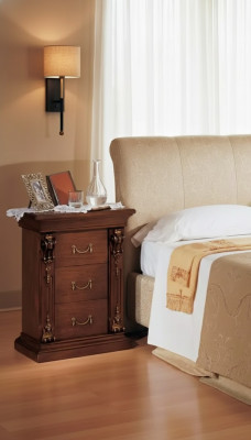 Luxuriéis Design Nuetsdësch Niewendëscher Schlofkummer Holz Luxus Konsolen
