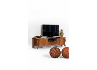 TV-Stänner RTV Sideboard Dësch Holz Wunnzëmmer brong TV Miwwel nei