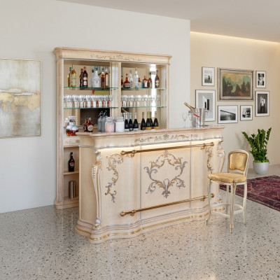 Klassesch Bar-Thek Luxus Bar-Schaf Designer Miwwelen Massivholz Vitrinne Bar