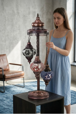 Dëschluucht Dëschtlampe Luuchte Luuchten Luxus Méifarweg Luuchten Glas