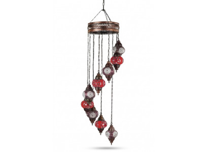 Luster Plafonnière Kräizlüchter Plafonnluucht Luuchten Glas 45x145cm