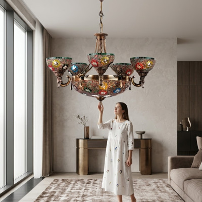 Plafongluuchten Lüster Krouneluchter Plafonglamp Luuchten Glas Lampe Luuchten