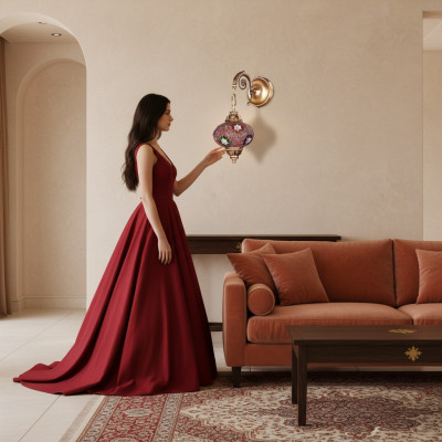 Wandlampe Wandluuchten Konscht Wandluucht Lüster Wand Luucht Gold Messeng.