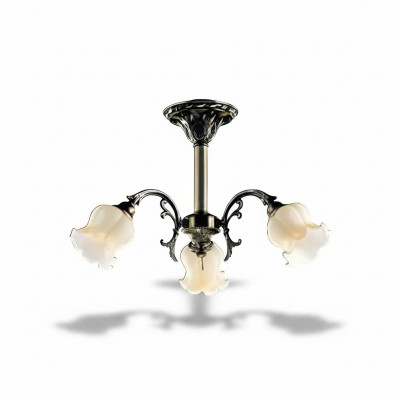 Plafongsliichter Blummen Lüster Kronleuchter Plafongslampe Lampe Glas Grom.