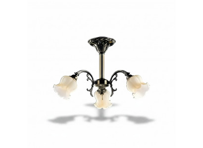 Plafongsliichter Blummen Lüster Kronleuchter Plafongslampe Lampe Glas Grom.