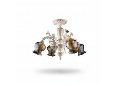 Plafongslaampe Plafongskroun Lüster Blummen Lüster Krëschtluchter Luucht Glas