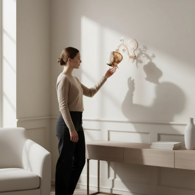 Wandleuchte Wandlampe Blummen Wandleuchte Lüster Wand Luucht Glas Wäiss