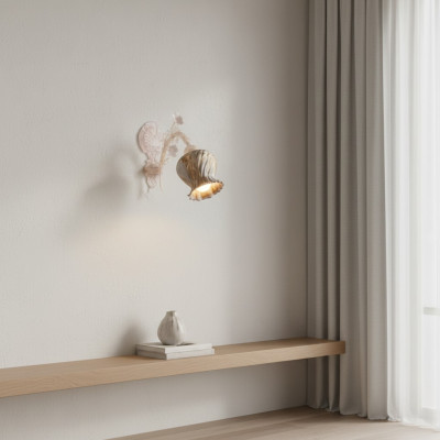Wandleuchte Wandlampe Blummen Wandleuchte Lüster Wand Luucht Glas Wäiss
