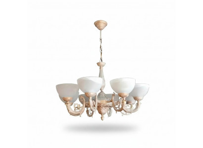 Krounluucht Plafongsliichter Lüster Plafongslampe Luuchten Glas Beige Konscht