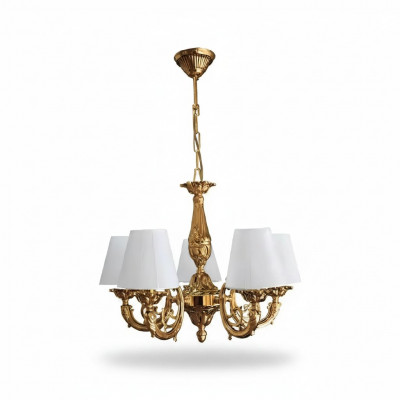 Lüster Kronleuchter Plafongslampe Deckenlampe Luuchten Zink Gold Konscht