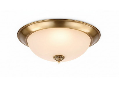 Plafonnière Lüster Kronleuchter Plafondslampe Gold Glas Luuchten Metall