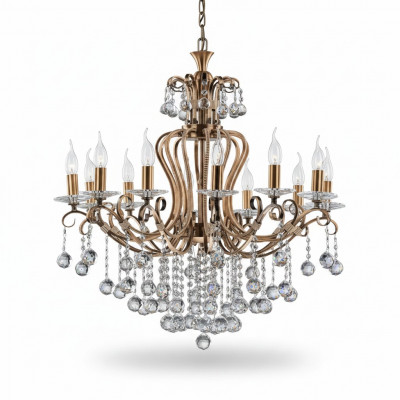 Luxus Plafongsliichter Luster Kroneliichter Plafongslamp Kristall Gold 88x100