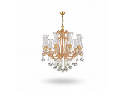 Luxus Plafongslüster Krounelüster Plafongslamp Kristall Gold Lamp
