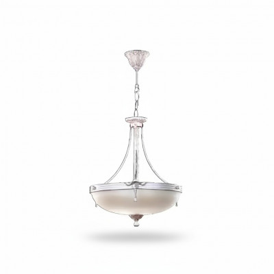 Krounluucht Plafongsliichter Lüster Modern Plafongslampe Beige Glas Luuchten