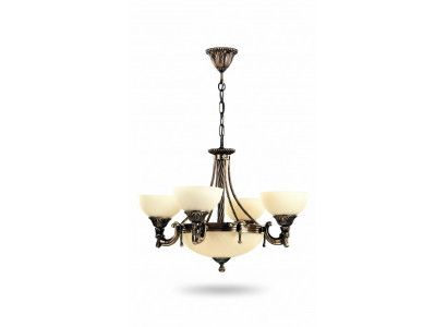 Lüster Plafongslampe Modern Krouneliichter Plafongslampe Beige Glas Luucht