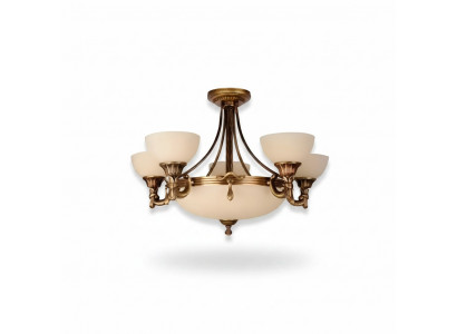 Beige Plafongslampe Kristallhängeleucht Gold Glaslüster Kristallprunkleucht
