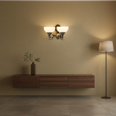 Wandlampe Wandluuchten Konscht Wandluucht Lüster Wandluuchten Wäiss Glas