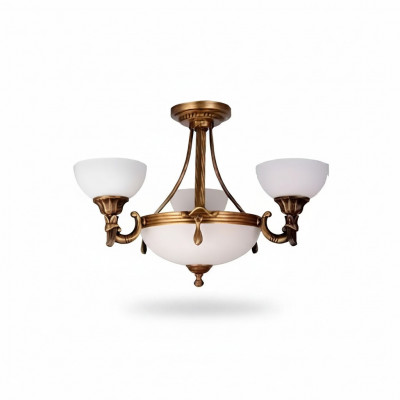 Klassesch wäiss Plafongsluucht hänk Luucht Gold Design Lüster
