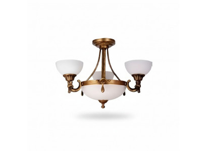 Klassesch wäiss Plafongsluucht hänk Luucht Gold Design Lüster