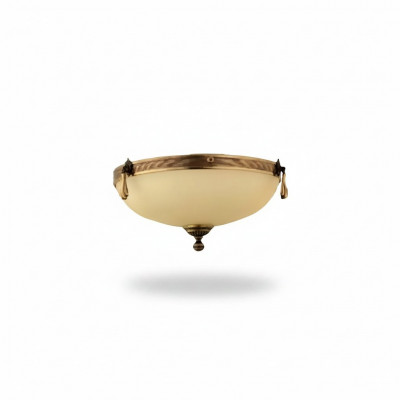Lüster Plafongsliicht Lanter Plafongslanterekron Lüster Glas Beige Konscht