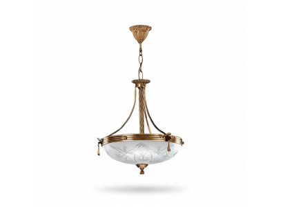 Krouneliichter Plafongslampe Lüster Plafongeliichter Lampe Glas Grouw Gold